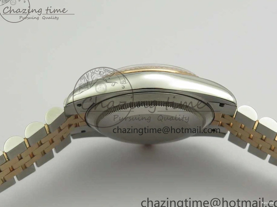 MiroTime 0501 Timeless DateJust 36mm 904 SS RG Wrapped 116231 GMF Gray Diam Dial on SS RG Wrapped Jubilee Bracelet A 3272